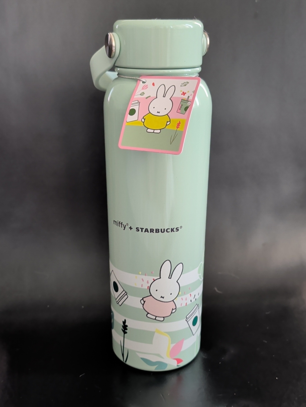 Starbucks Miffy Mint Green Stainless Steel Water Bottle